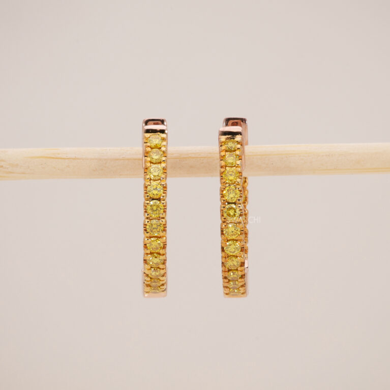 Golden Aurora Hoops Earrings