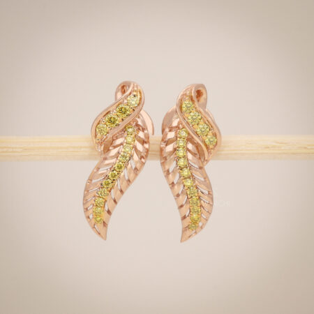 Golden Leaf Whispers Earrings