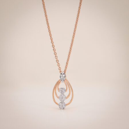 Celestial Dewdrop Pendant with Chain