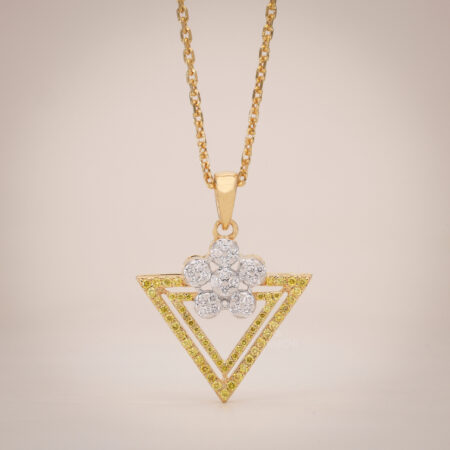 Blooming Prism Pendant with Chain