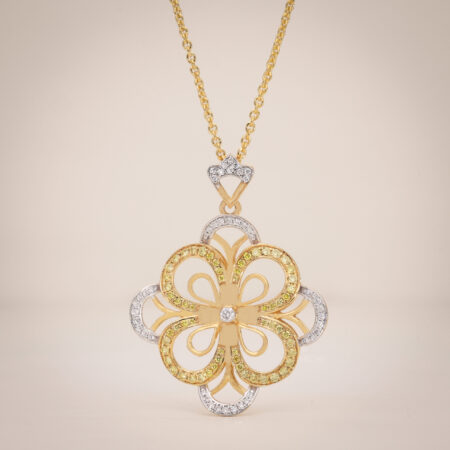 Imperial Blossom Pendant with Chain