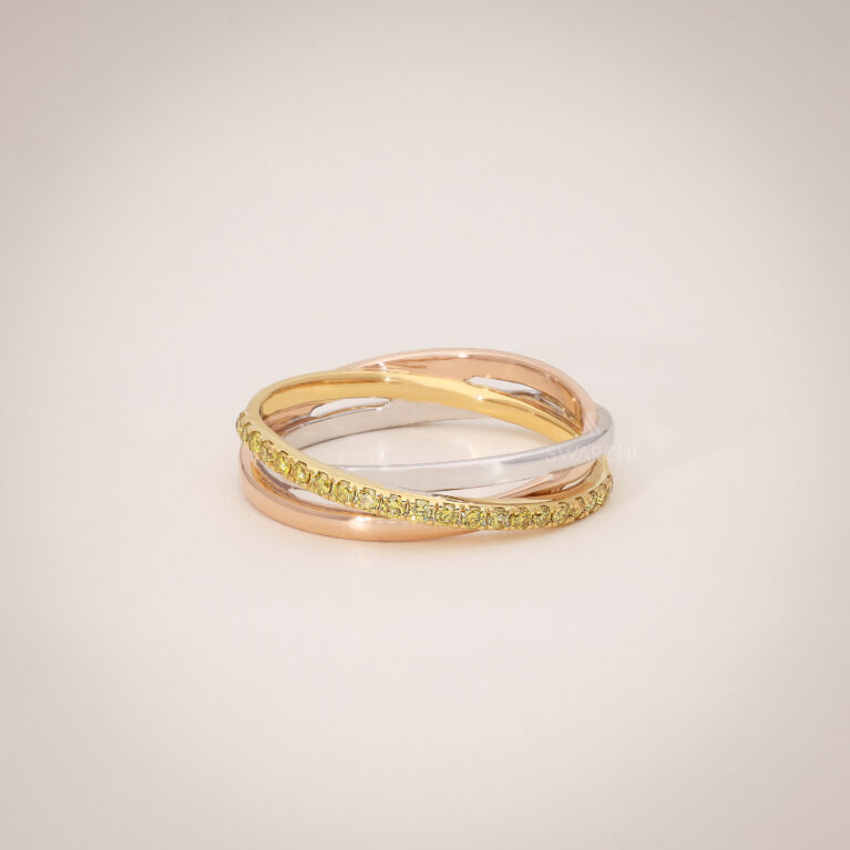 Tricolor Harmony Ring