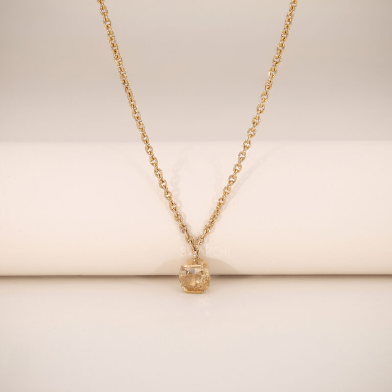 Auréline Mocha Solitaire Pendant