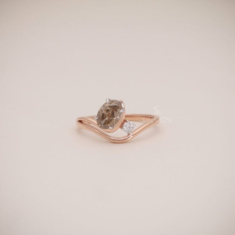 Mocha Élance Wave Ring