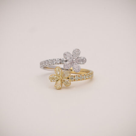 AURELIA DUAL BLOSSOM TWIST RING